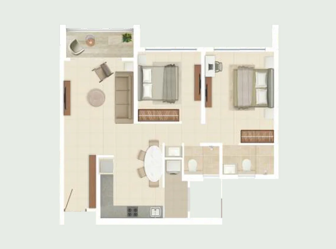 2 BHK Rohan Harita